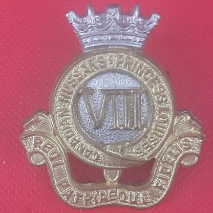 (Canada) 8th Princess Louise's Hussars - Bi Metal Collar Badge.