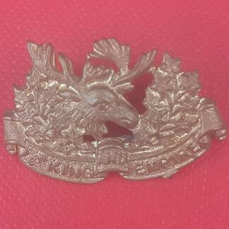 (Canadian Militia) 16th Canadian Light Horse - Gilding Metal Collar Badge.