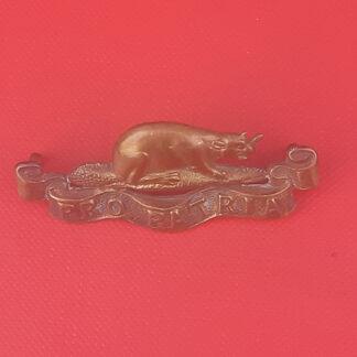 (Canada) The Royal Canadian Regiment - Gilding Metal Collar Badge.