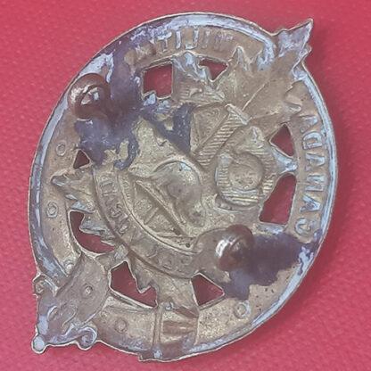 (Canadian Militia) 109th Regiment (2nd Pattern) - Gilding Metal Cap Badge. - Image 2