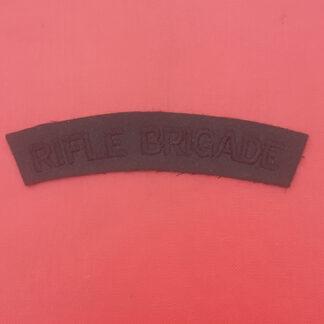 The Rifle Brigade - Woven Cloth Shoulder Title.
