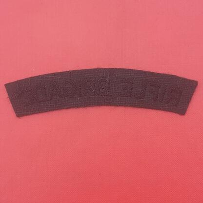 The Rifle Brigade - Woven Cloth Shoulder Title. - Image 2