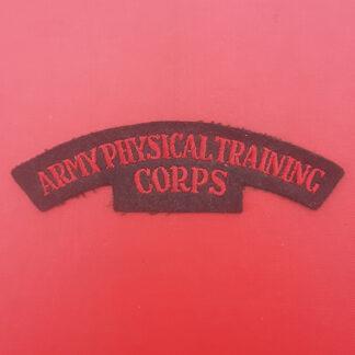 Army Physical Training Corps - Woven Cloth Shoulder Title.
