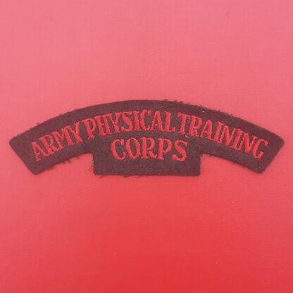 Army Physical Training Corps - Woven Cloth Shoulder Title.