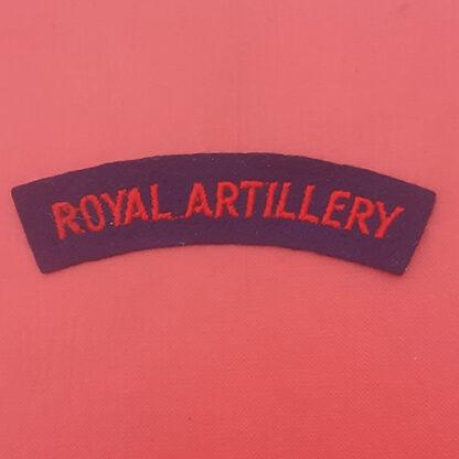 The Royal Artillery - Woven Cloth Shoulder Title.