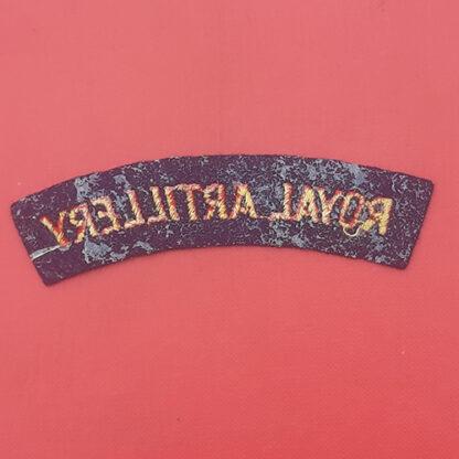 The Royal Artillery - Woven Cloth Shoulder Title. - Image 2