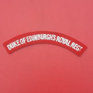 The Duke Of Edinburgh's Royal Regiment - Woven Cloth Shoulder Title.