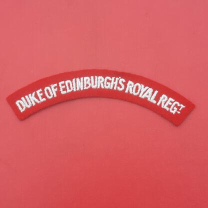 The Duke Of Edinburgh's Royal Regiment - Woven Cloth Shoulder Title.
