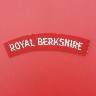 The Royal Berkshire Regiment- Woven Cloth Shoulder Title.