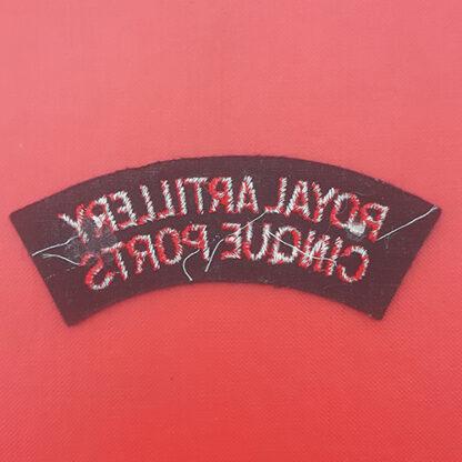 The Royal Artillery (Cinque Ports) - Woven Cloth Shoulder Title. - Image 2