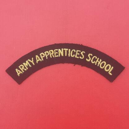 The Army Apprentice School - Woven Cloth Shoulder Title.