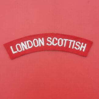 The London Scottish - Woven Cloth Shoulder Title.