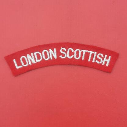 The London Scottish - Woven Cloth Shoulder Title.