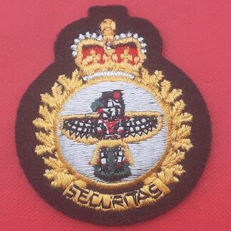 (Canada) The Canadian Army Security Branch - Queen's Crown Cloth Badge.