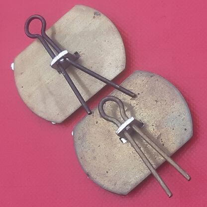 5th Inniskilling Dragoon Guards - Gold & Silver Anodised Collar Badges. - Image 2