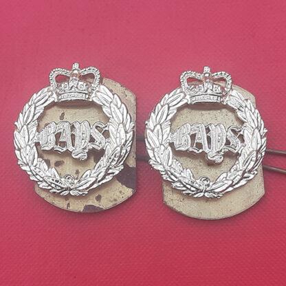 The 2nd Dragoon Guards (Queen's Bays) - Gold Anodised Collar Badges.
