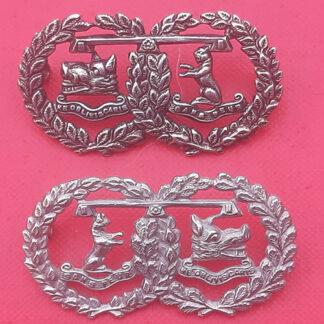 The Argyll & Sutherland Highlanders - White Metal Collar Badges.
