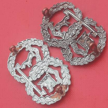 The Argyll & Sutherland Highlanders - White Metal Collar Badges. - Image 2