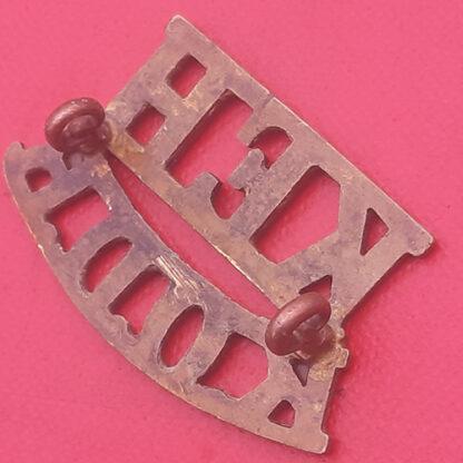 King Edward's Horse ( The King's Overseas Dominion Regiment) - Gilding Metal Shoulder Title. - Image 2