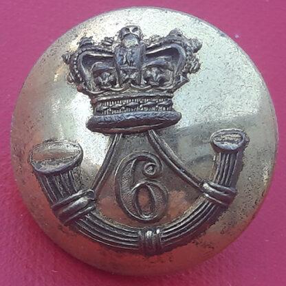 (India) 6th Regiment Of Bengal (Light) Infantry - Queen Victoria's Crown 23mm Gilt Button.