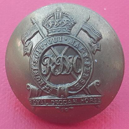 (India) The Royal Deccan Horse - King's Crown 25mm Gilding Metal Button.
