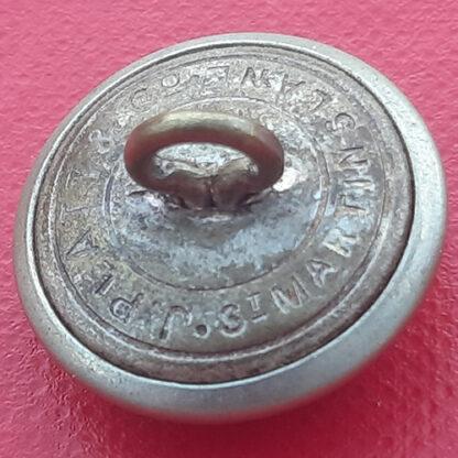 (India) East India Railway Volunteer Rifles - Queen Victoria's Crown 19mm White Metal Button. - Image 2