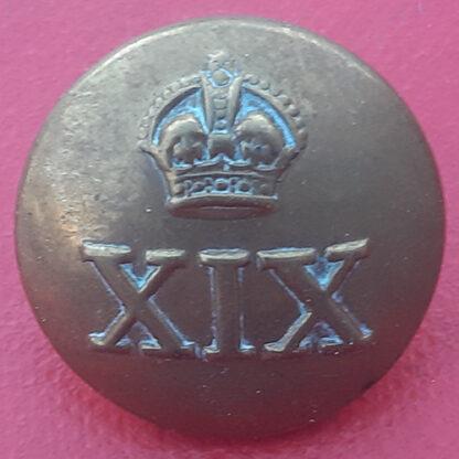 (India) 19th Hyderabad Regiment - King's Crown 19mm Gilding Metal Button.