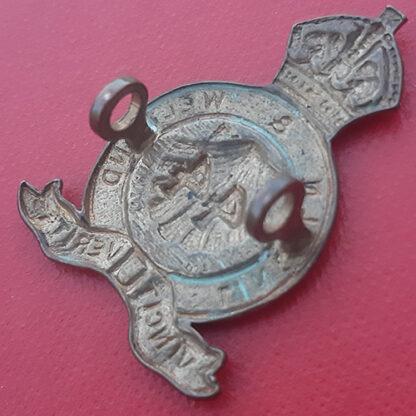 (Canadian Militia) 44th Lincoln & Welland Regiment - King's Crown Gilding Metal Collar Badge. - Image 2