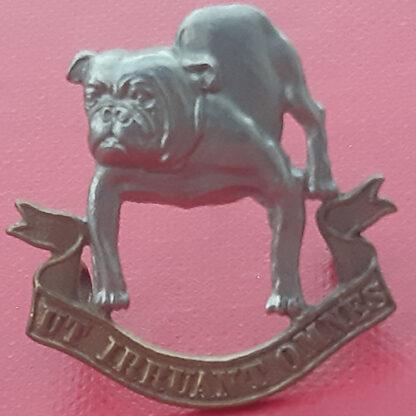 (Canadian Militia) 18th Mounted Rifles - Bi Metal Collar Badge.