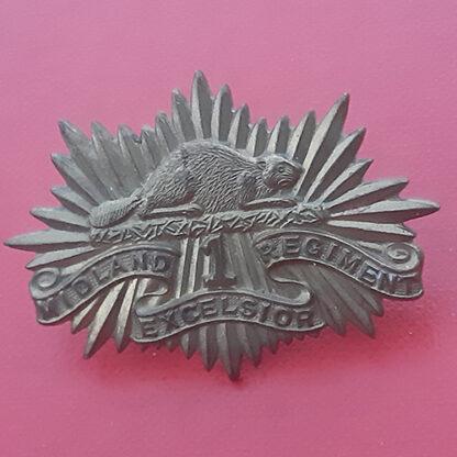 (Canada) The Midland Regiment (Northumberland & Durham) - Gilding Metal Collar Badge.
