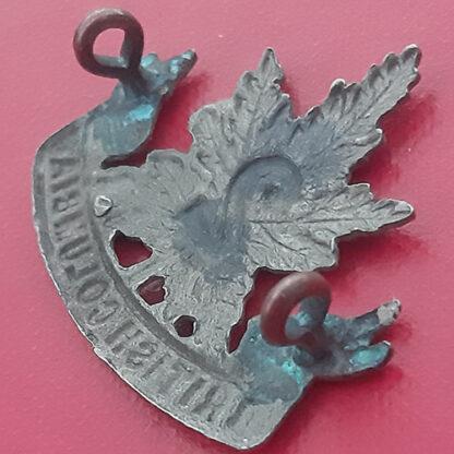 (Canada) 30th Infantry Battalion (2nd British Columbia) - White Metal Collar Badge. - Image 2