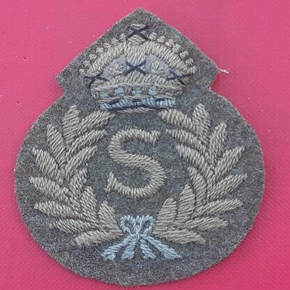 Surveyor Royal Artillery Class 1 - King's Crown Cloth Trade Badge.
