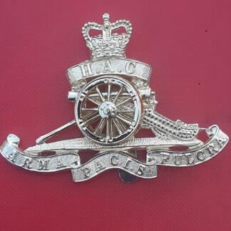 The Honourable Artillery Comapany - Gold Anodised Cap Badge.
