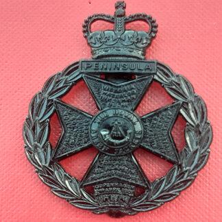 The Royal Green Jackets - Black Anodised Cap Badge.
