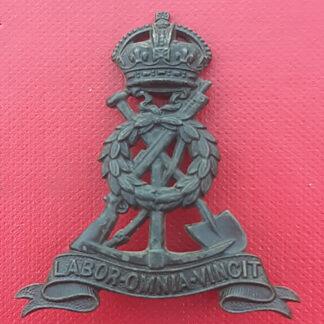 The Royal Pioneer Corps - Officer's Bronze Service Dress Cap Badge.