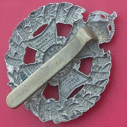 The Rifle Brigade - King's Crown White Metal Cap Badge. - Image 2