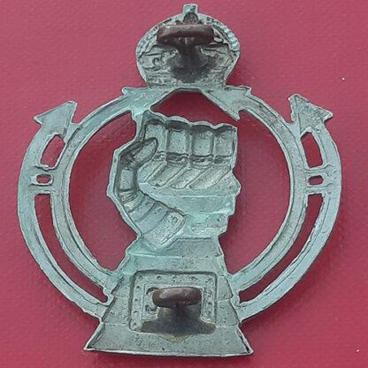 The Royal Armoured Corps - King's Crown White Metal Cap Badge. - Image 2