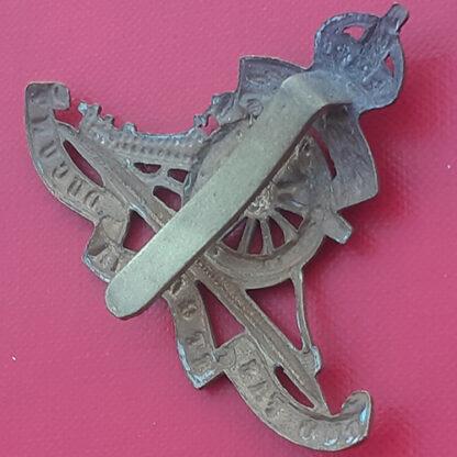 The Royal Artillery Territorials - King's Crown Gilding Metal Cap Badge. - Image 2