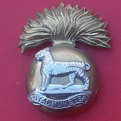 The Royal Munster Fusiliers - Bi Metal Cap Badge.