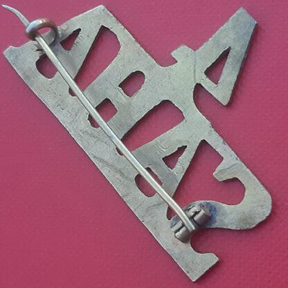 (South Africa) The 4th South African Heavy Artillery - Sheet Brass Metal Shoulder Title. - Image 2