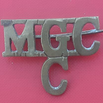 The Machine Gun Corps (Cavalry) - Cast Brass Shoulder Title.