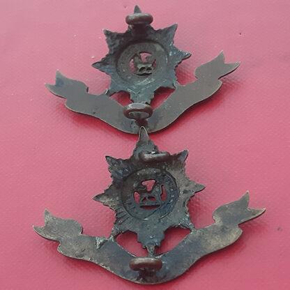 The Worcestershire Regiment - Officer's Service Dress Bronze Collar Badges. - Image 2