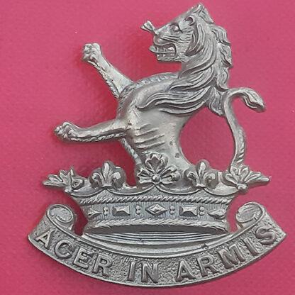 (New Zealand)  The 7th (Wellington West Coast Rifles) Regiment - Gilding Metal Collar Badge.
