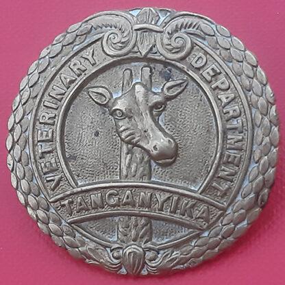 Tanganyika Veterinary Department - Gilding Metal Cap Badge.
