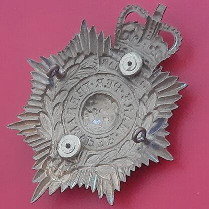The Royal Marines Portsmouth Division Band - Queen's Crown Gilding Metal & Silver Plate Helmet Plate. - Image 2