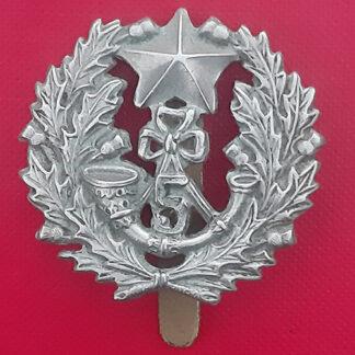 5th Territorial Battalion The Cameronians - White Metal Cap Badge.