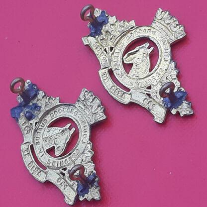 (Canada) Princess Louise Dragoon Guards - Gilding Metal Collar Badges. - Image 2