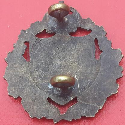 (Canadian Militia) 103rd Regiment Calgary Rifles - King's Crown Gilding Metal Collar Badge. - Image 2