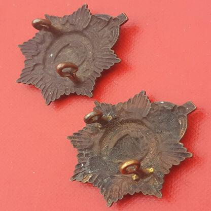 (Canada) The Sault Ste Marie Regiment - King's Crown Gilding Metal Collar Badges. - Image 2