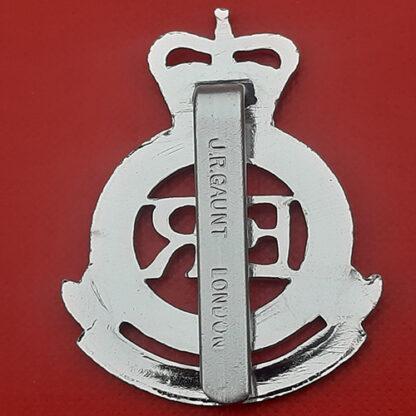 The Royal Military Academy Sandhurst - Silver Anodised Cap Badge. - Image 2
